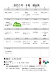 とらいむ便り08年8月(献立)のサムネイル